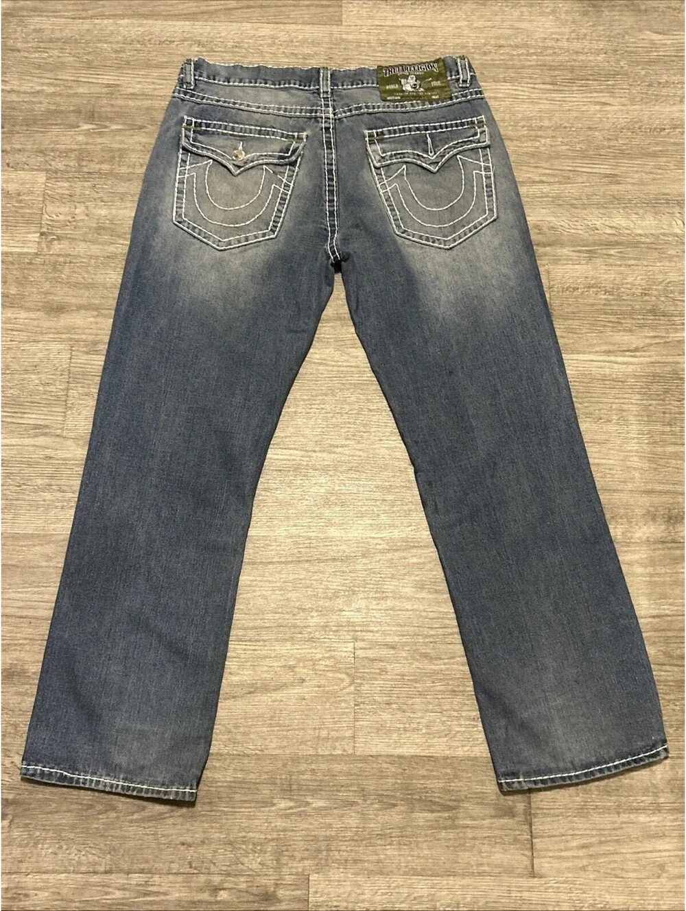 True Religion Ricky Super T Jeans - Size 40 Thick Piping Stitch
